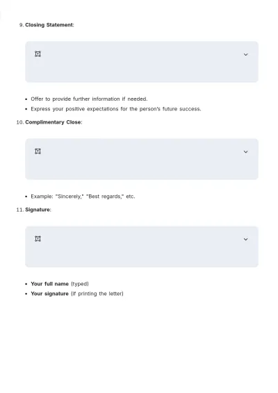 Free Character Letter of Good Standing Outline Template to Edit Online