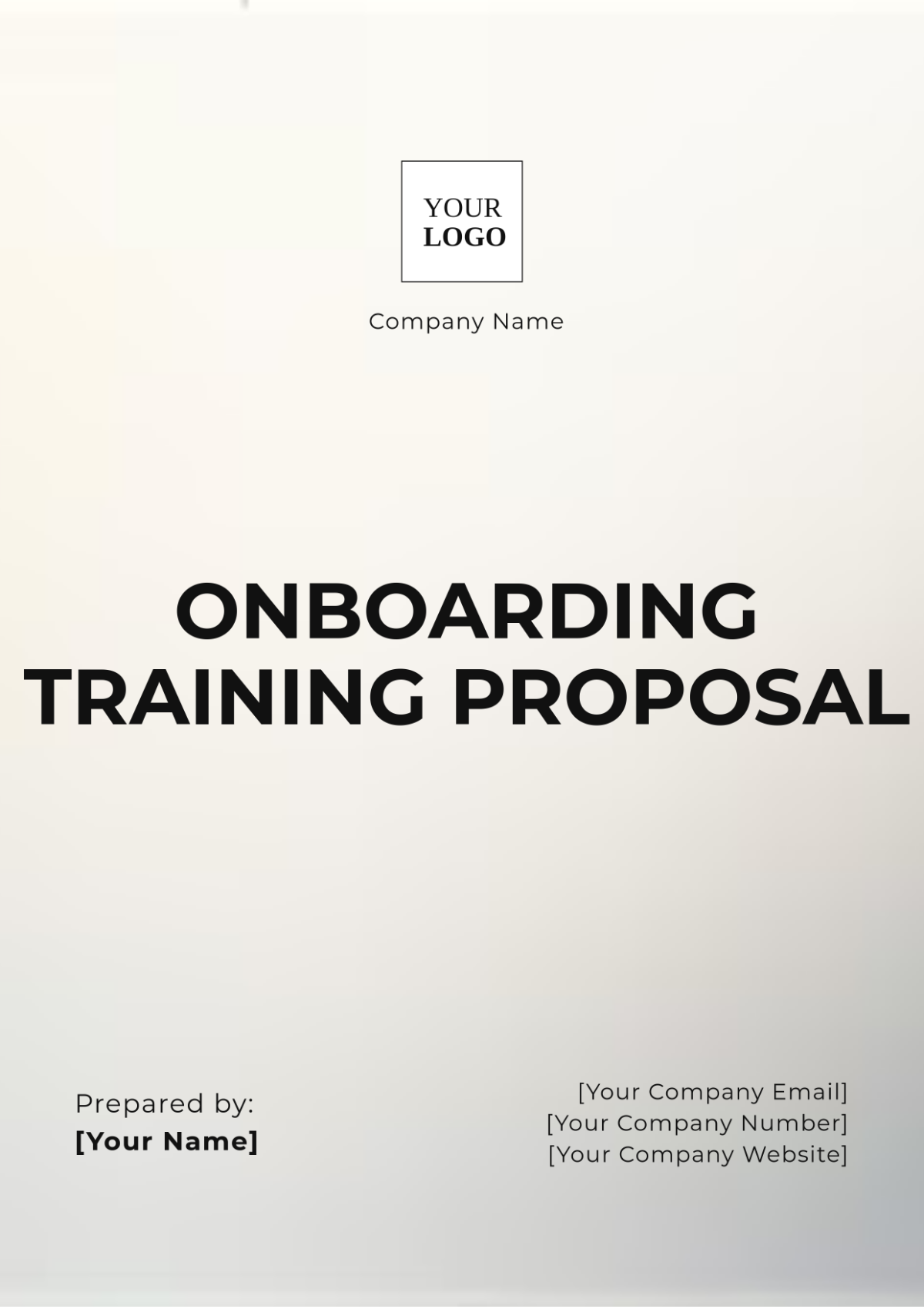 Onboarding Training Proposal Template - Edit Online & Download