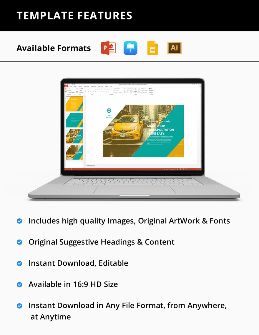 Taxi Services Presentation Template