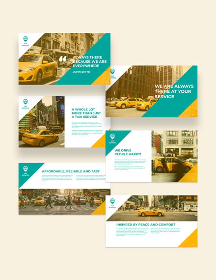 Taxi Services Presentation Editable