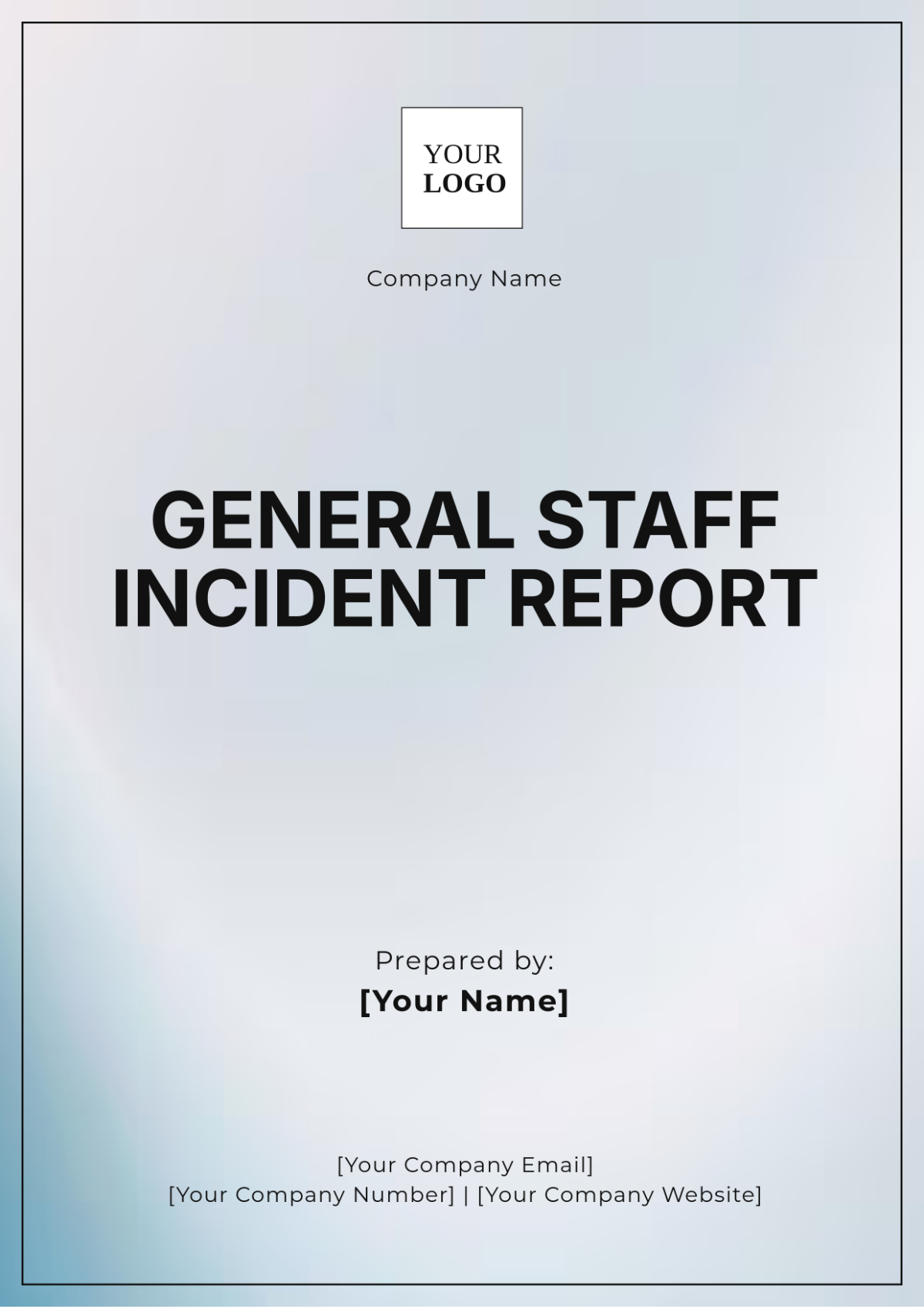 General Staff Incident Report Template - Edit Online & Download