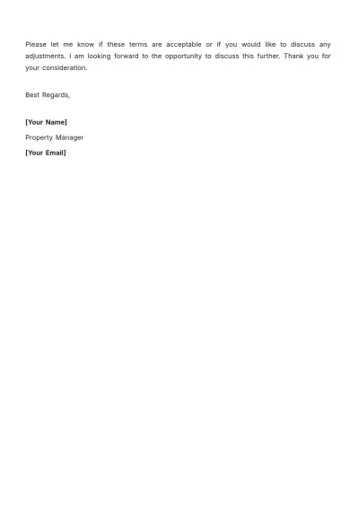 Free House Rental Letter Template to Edit Online