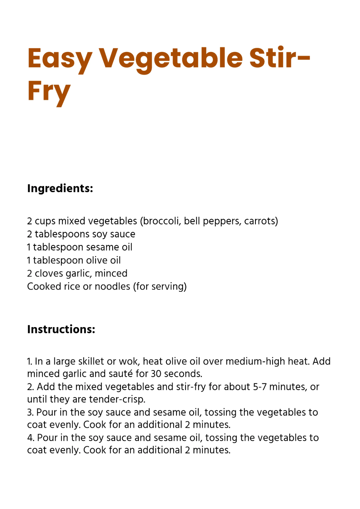 Free Simple Recipe Book Template to Edit Online Free Simple Recipe Book Template to Edit Online