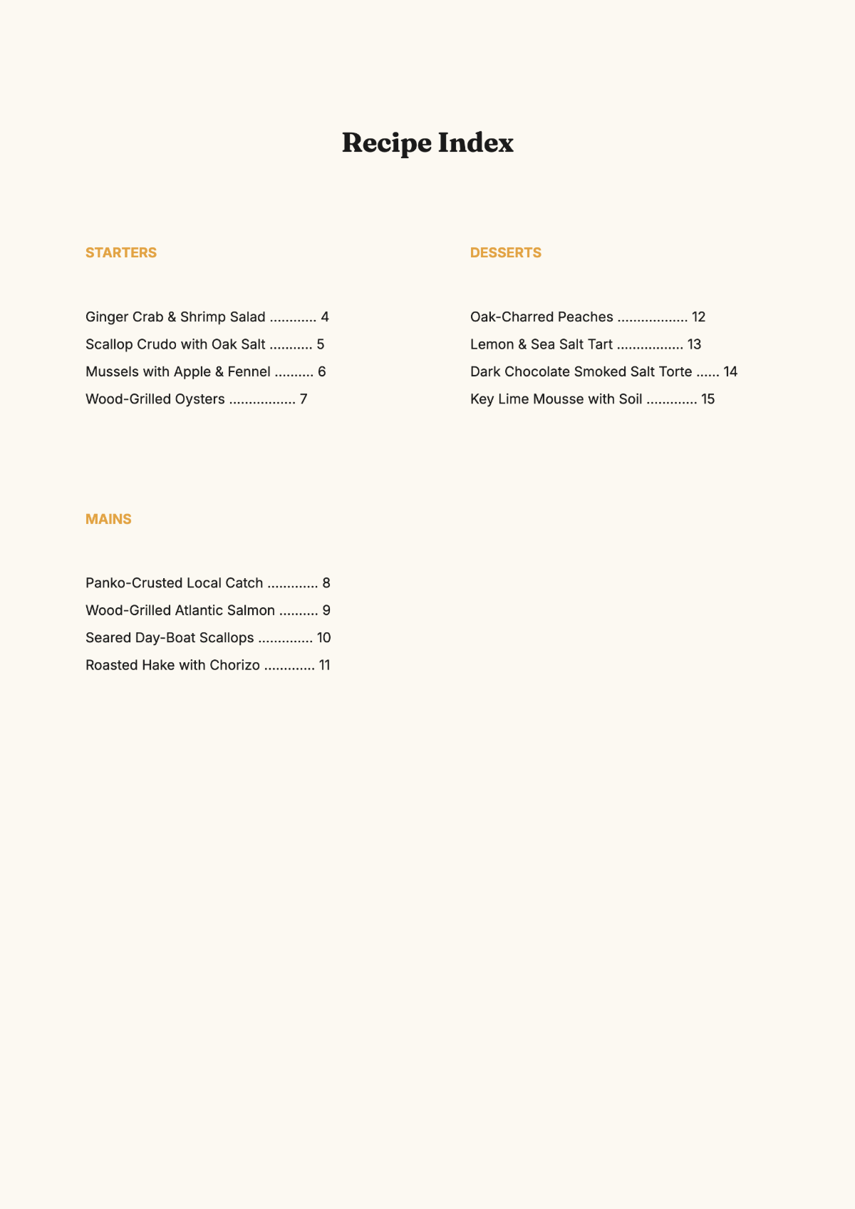 Free Restaurant Cookbook Template to Edit Online