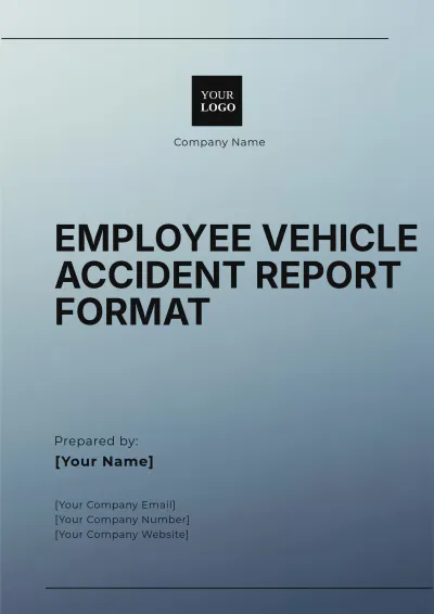 Free Employee Vehicle Accident Report Format Template to Edit Online