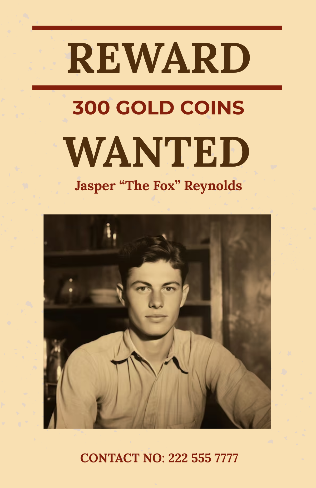 Vintage Wanted Poster Design