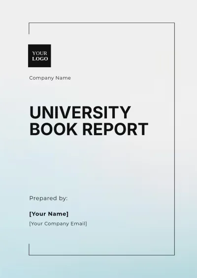 Free Aesthetic University Book Report Template to Edit Online