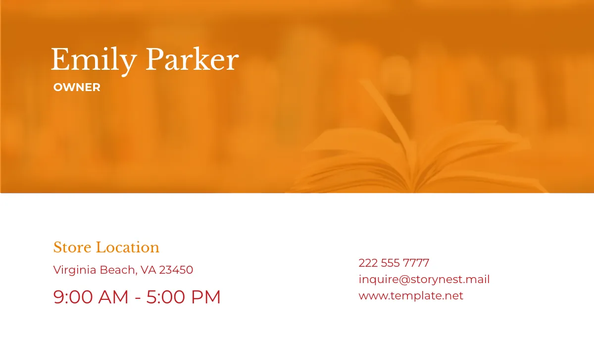 Free Bookstore Card Template to Edit Online