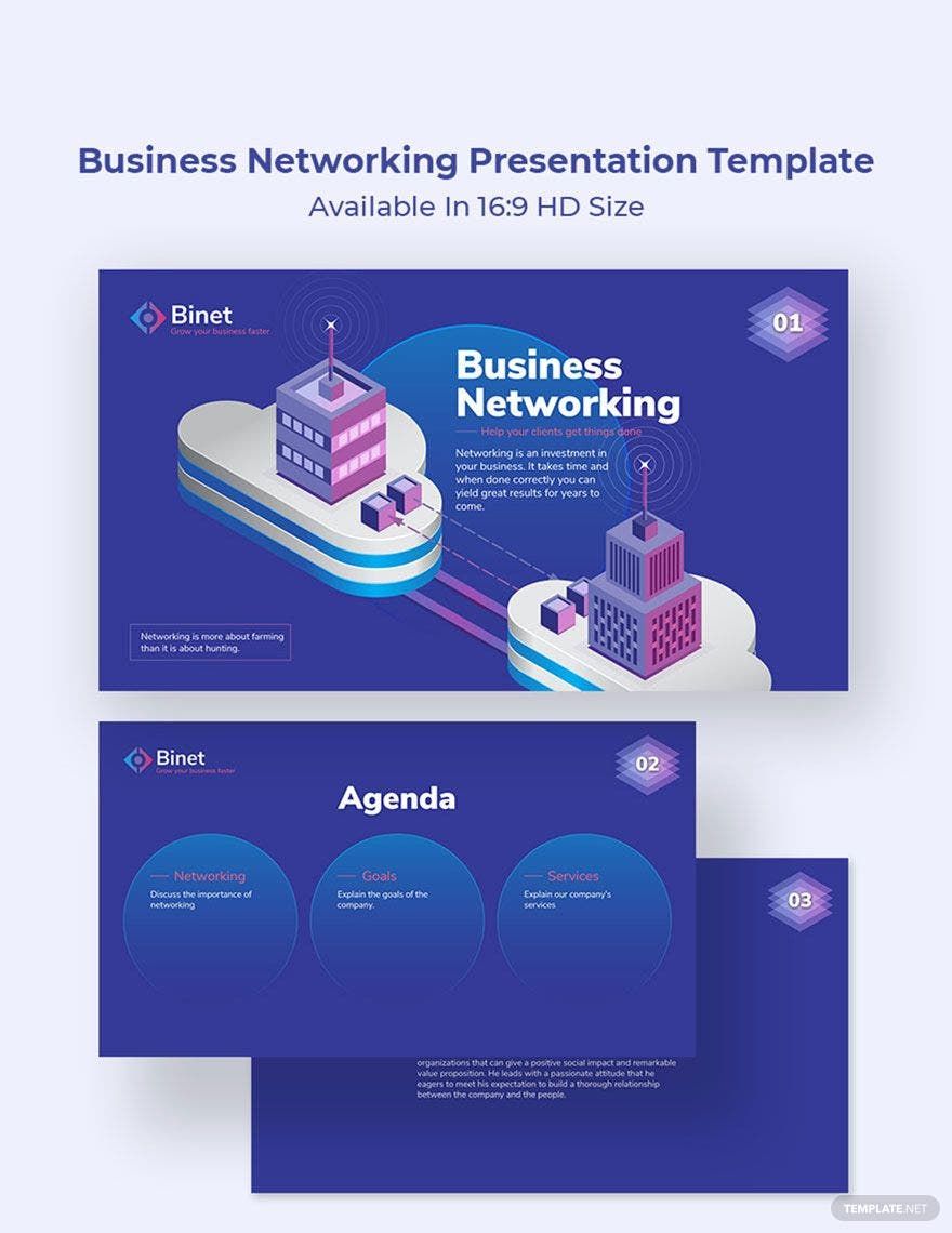Business Networking Presentation Template