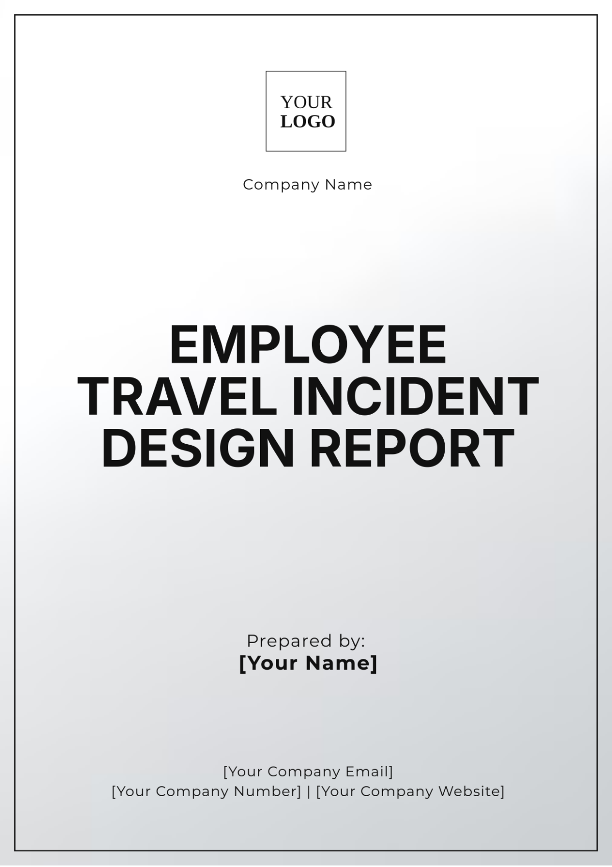 Employee Travel Incident Design Report Template - Edit Online & Download