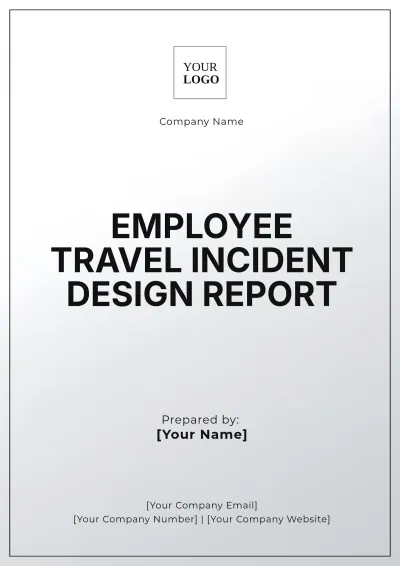 Free Employee Travel Incident Design Report Template to Edit Online