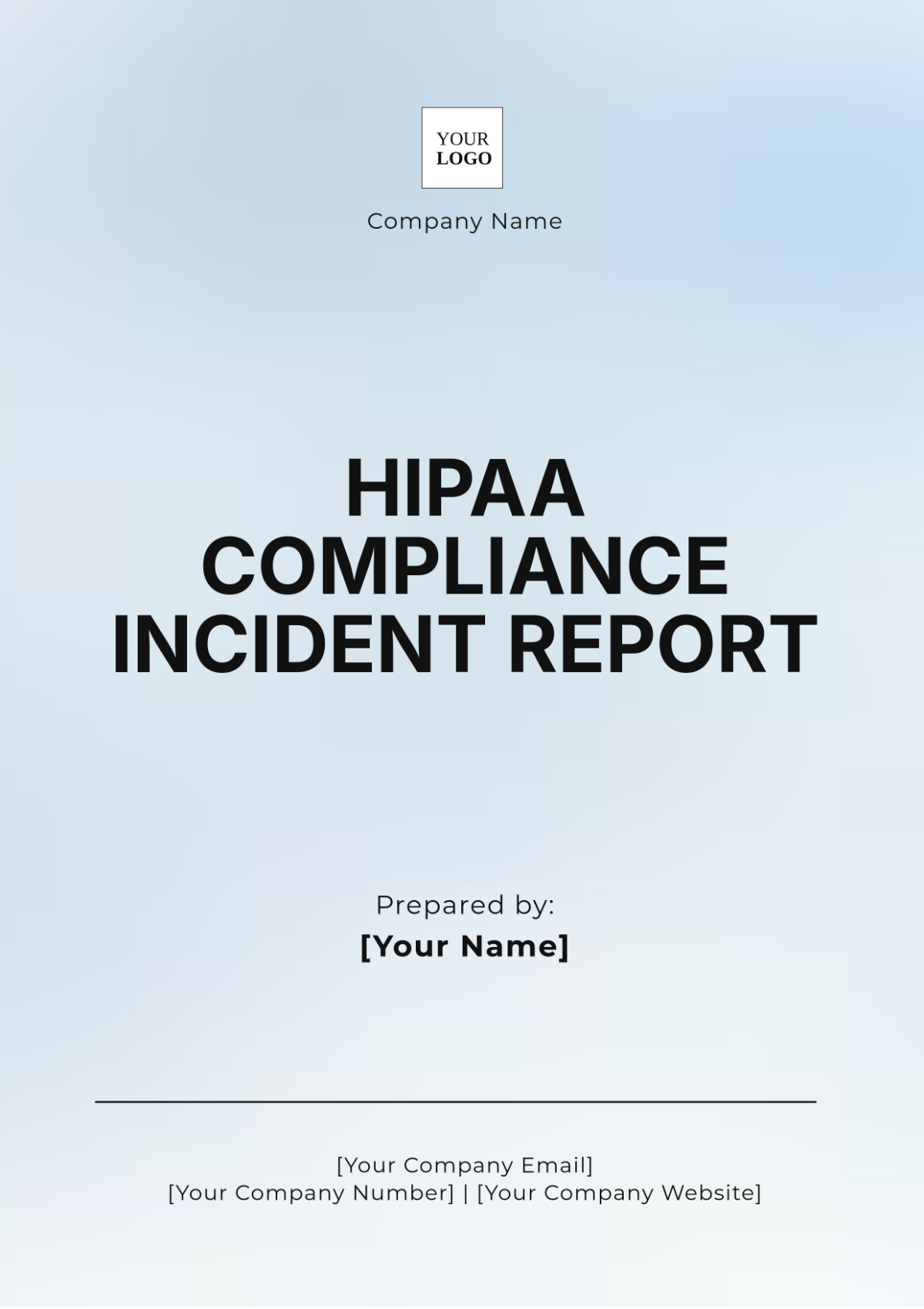 HIPAA Compliance Incident Report Template - Edit Online & Download