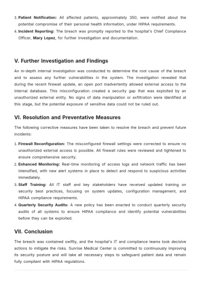 Free HIPAA Compliance Incident Report Template to Edit Online