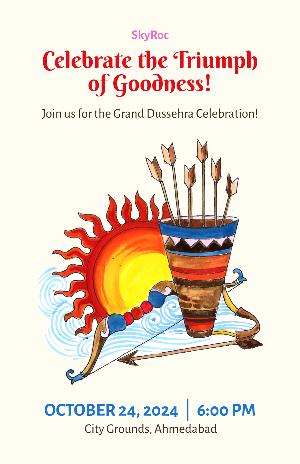 Colorful Dussehra Poster