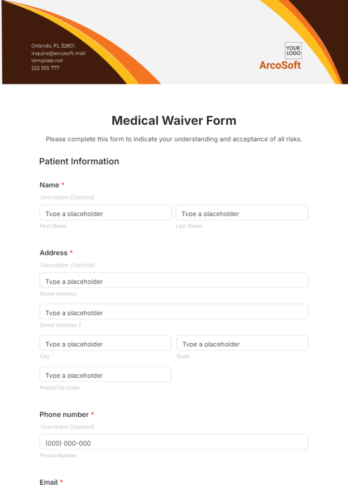 Free Waiver Templates to Edit Online and Print