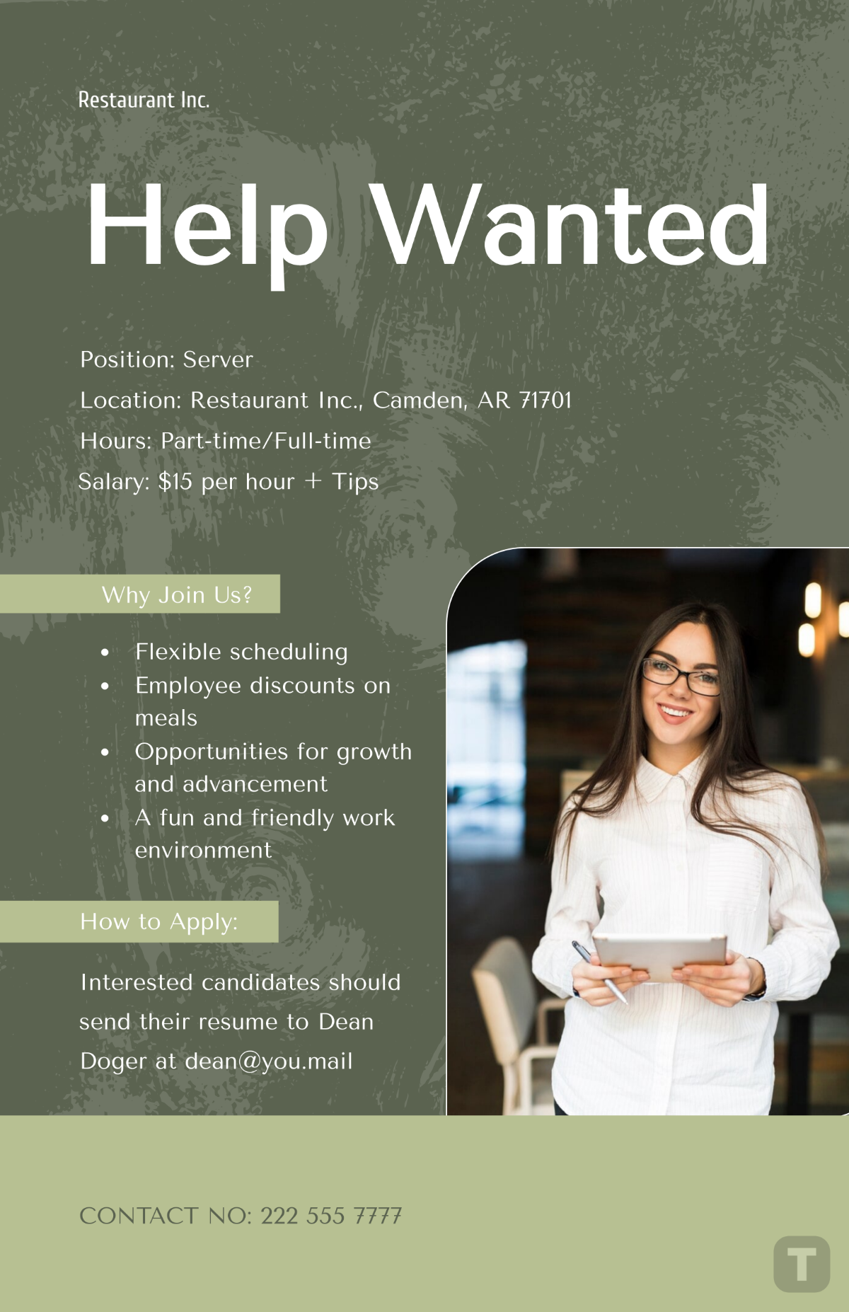 Help Wanted Poster Template - Edit Online & Download