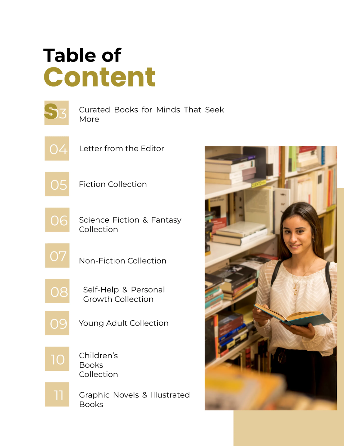 Free Bookstore Catalog Template to Edit Online