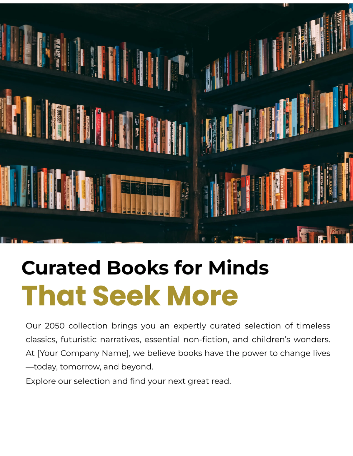 Free Bookstore Catalog Template to Edit Online