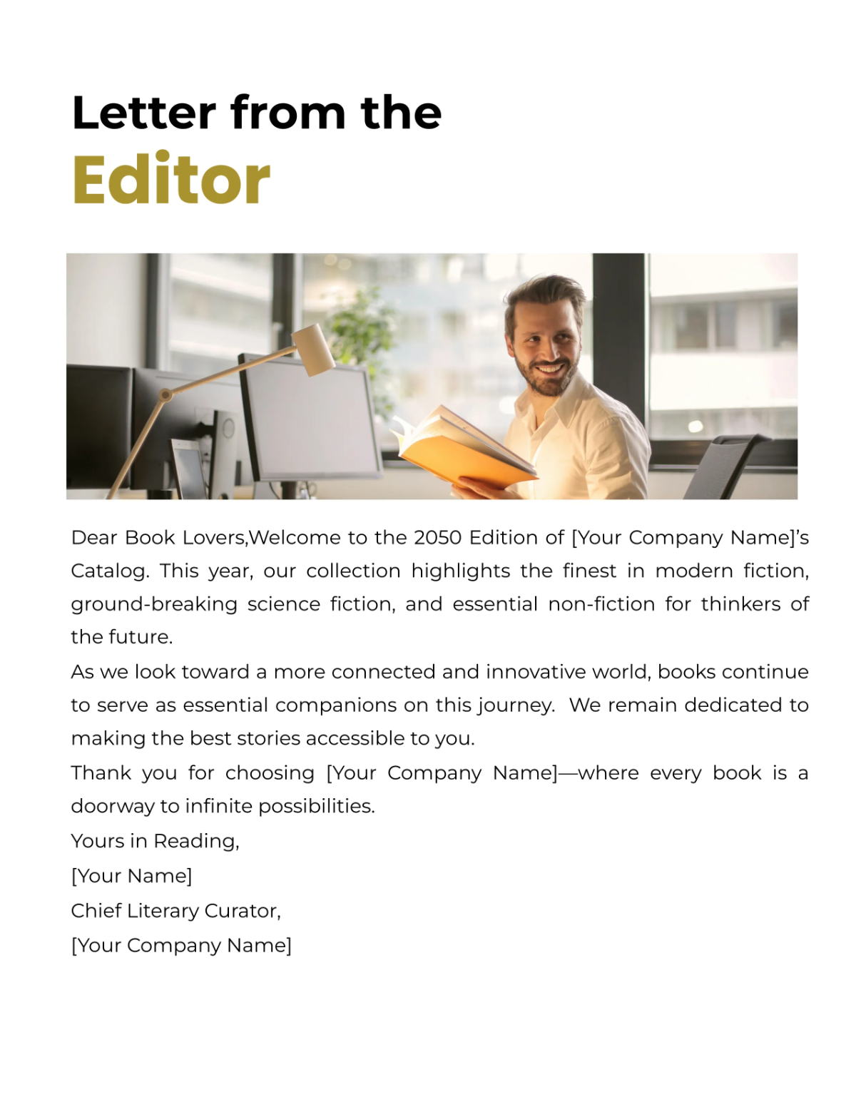 Free Bookstore Catalog Template to Edit Online