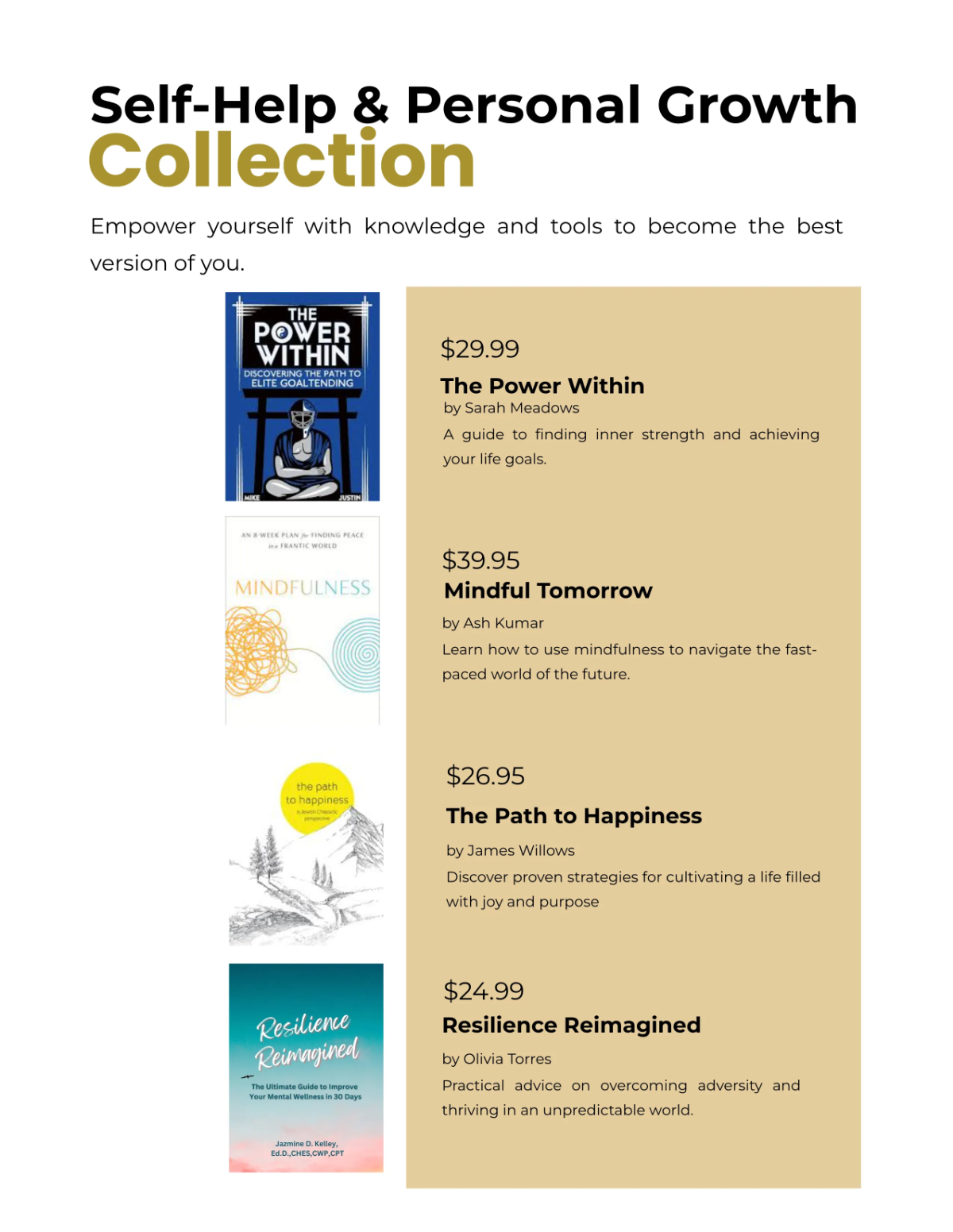 Free Bookstore Catalog Template to Edit Online