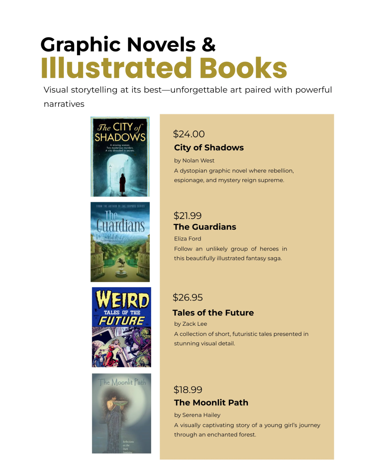 Free Bookstore Catalog Template to Edit Online