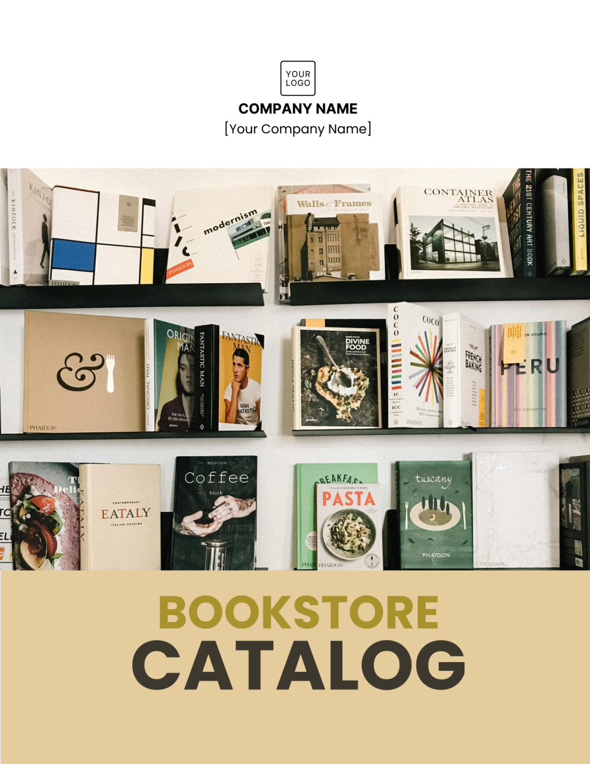 Free Bookstore Catalog Template