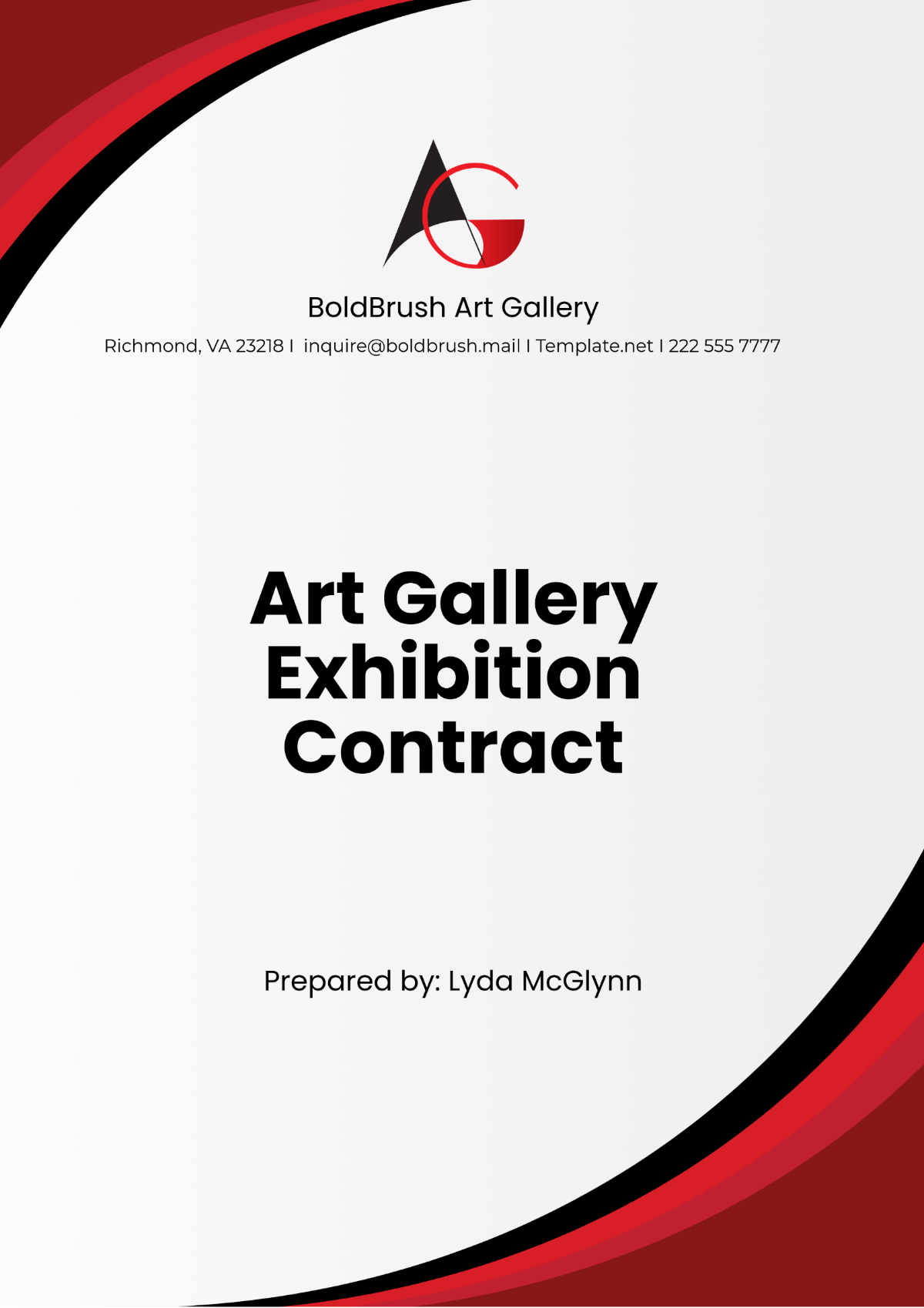 Art Gallery Exhibition Contract Template