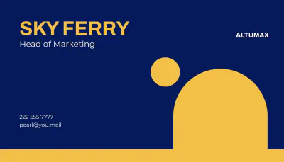 Free Double-Sided Business Card Template to Edit Online