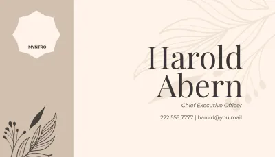 Free Aesthetic Custom Business Card Template to Edit Online