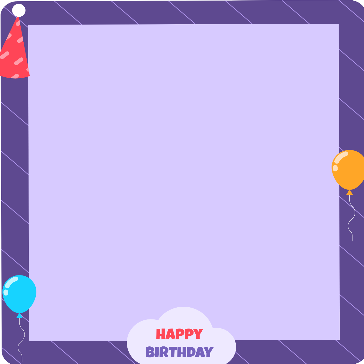 Happy Birthday Photo Frame