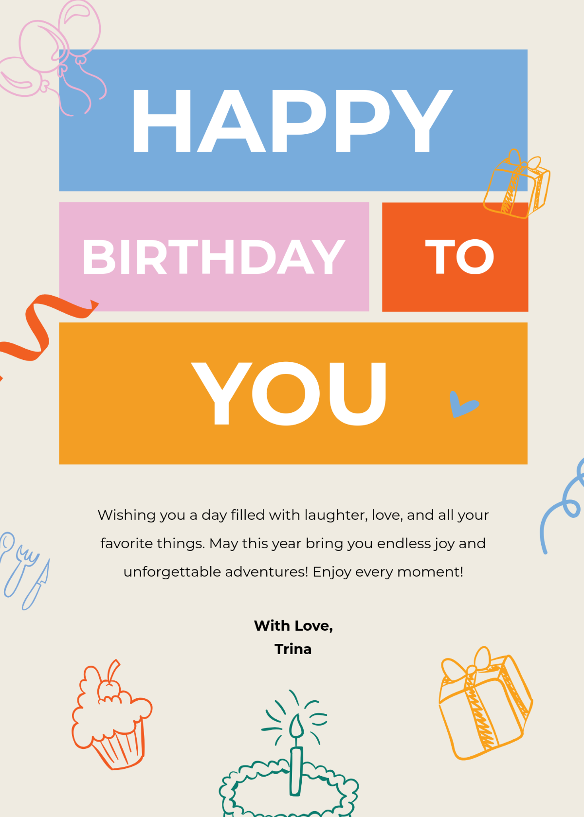 Creative Greeting Card Template