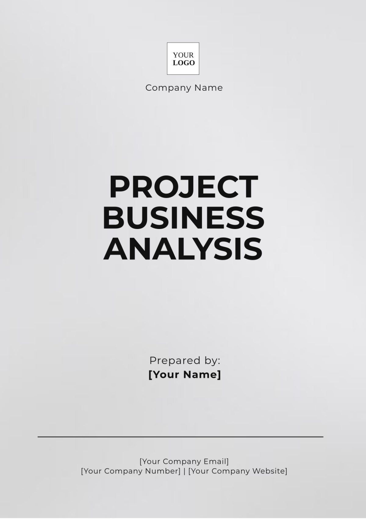 Project Business Analysis Template