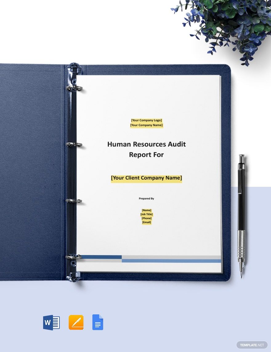 Workers' Compensation Audit Report Template