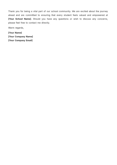 Free School Letter of Assurance Template to Edit Online