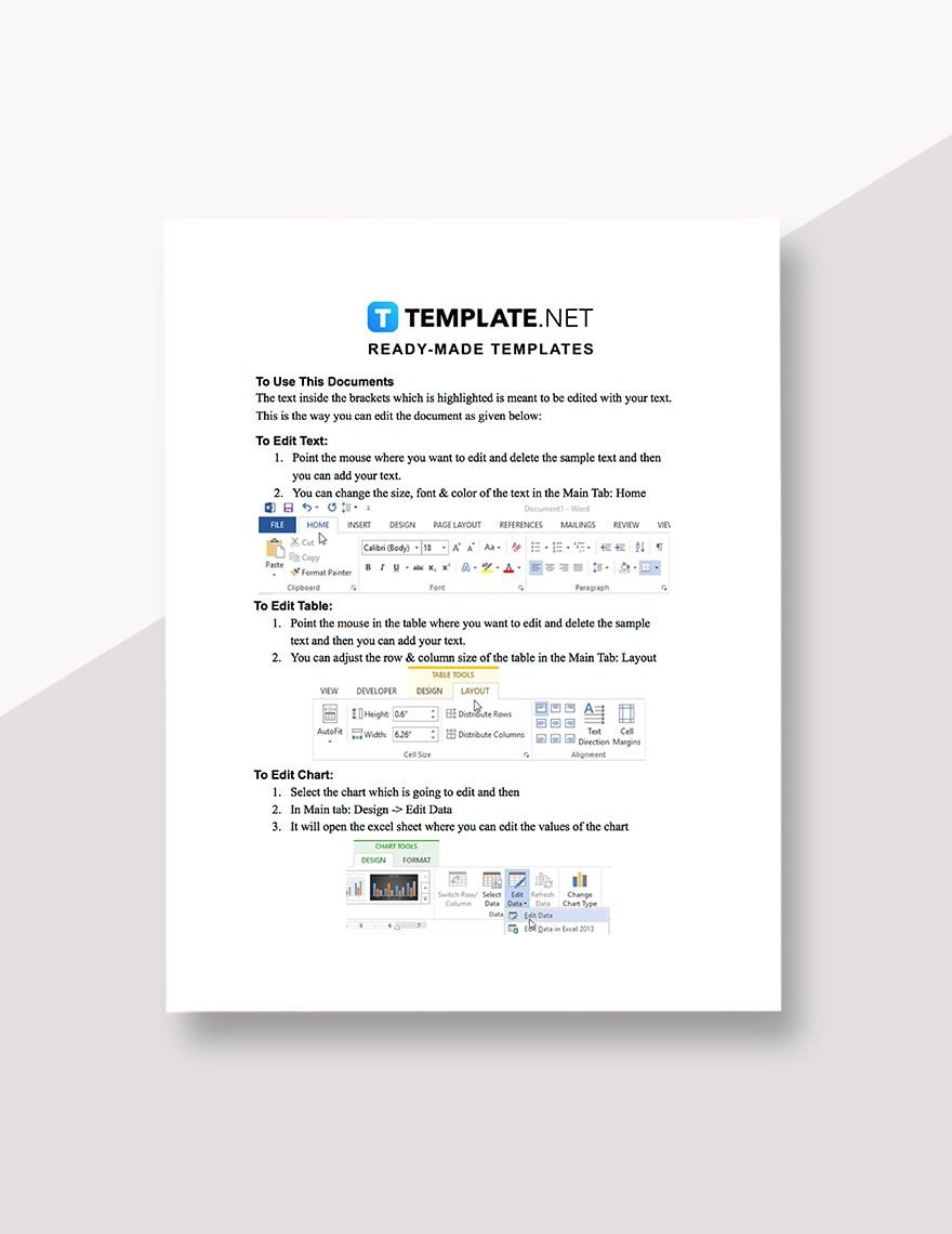 Termination Budget Analysis Report Template
