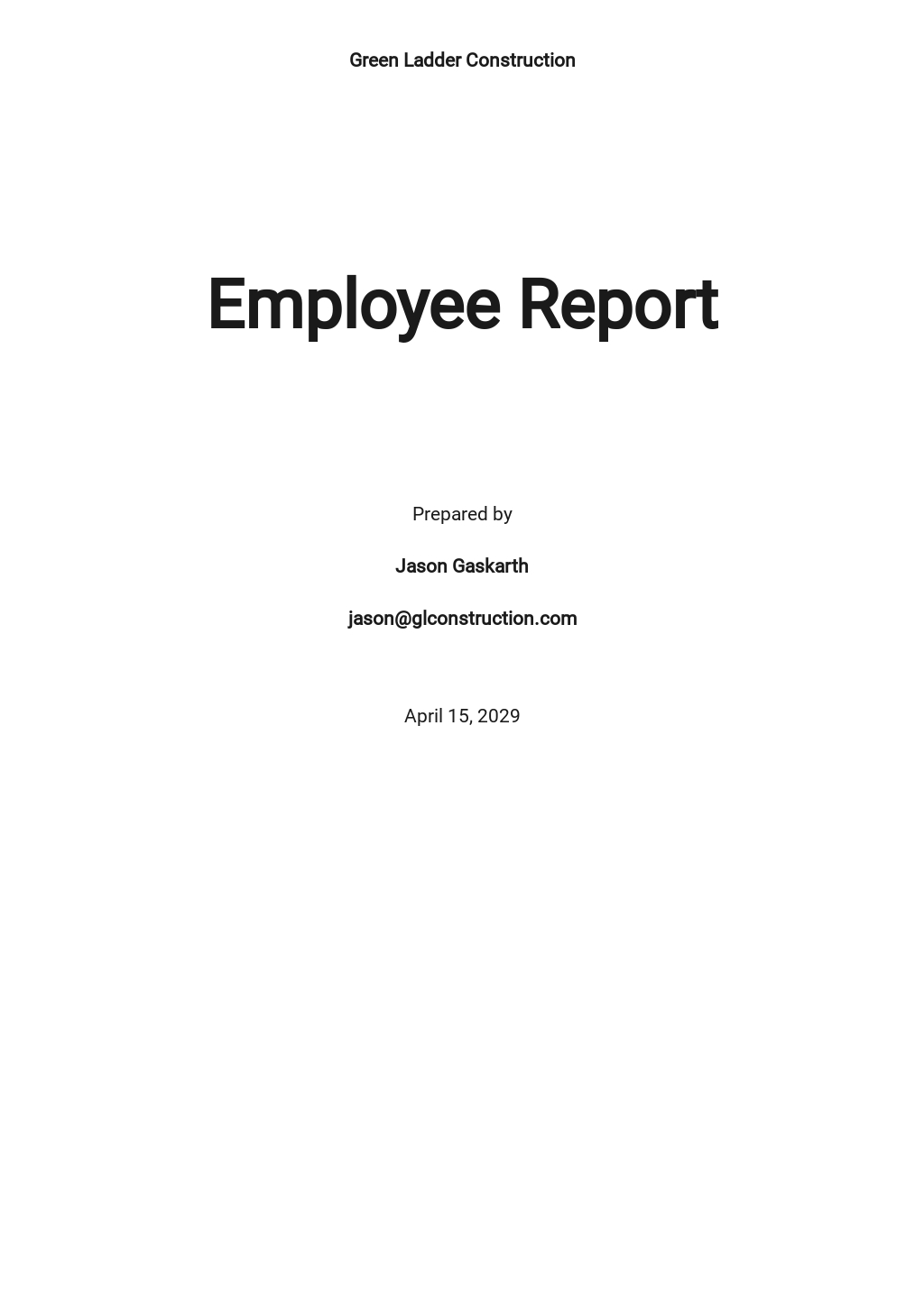 24 FREE HR Report Templates Edit Download Template