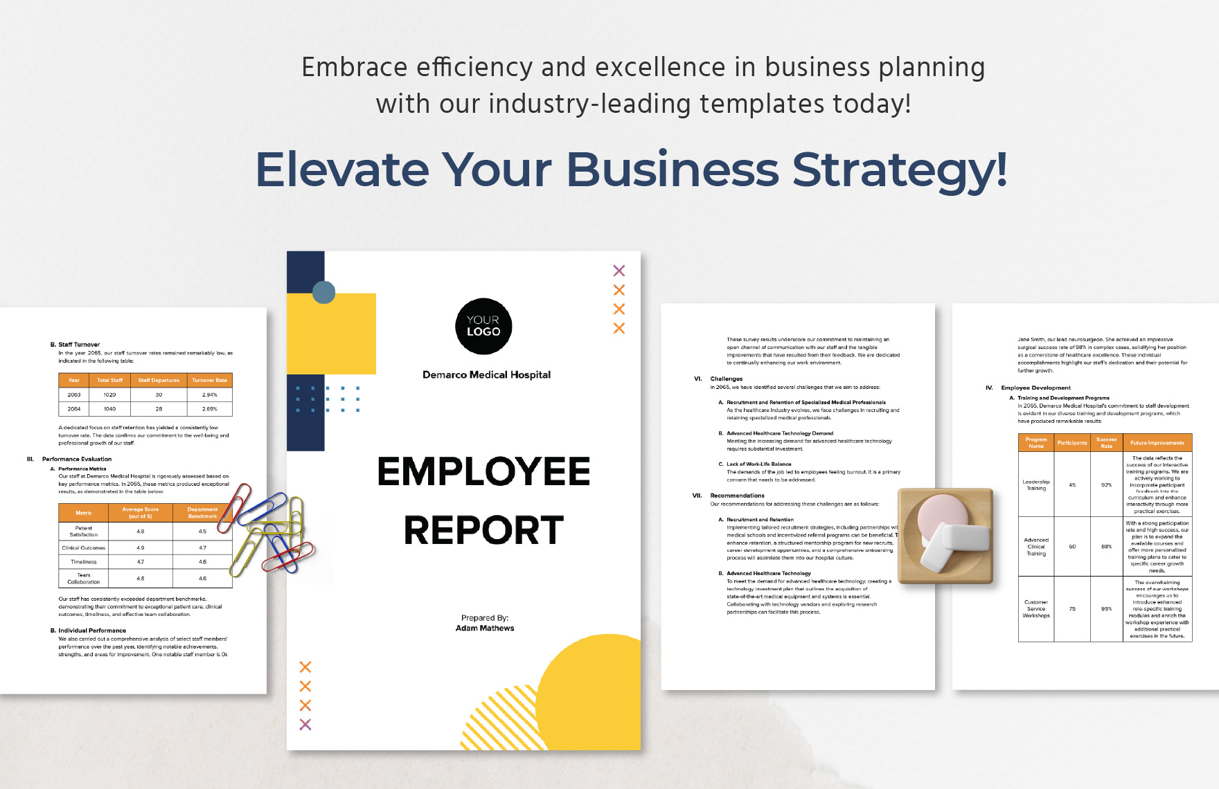 Free Employee Report Template - Download in Word, Google Docs, PDF ...