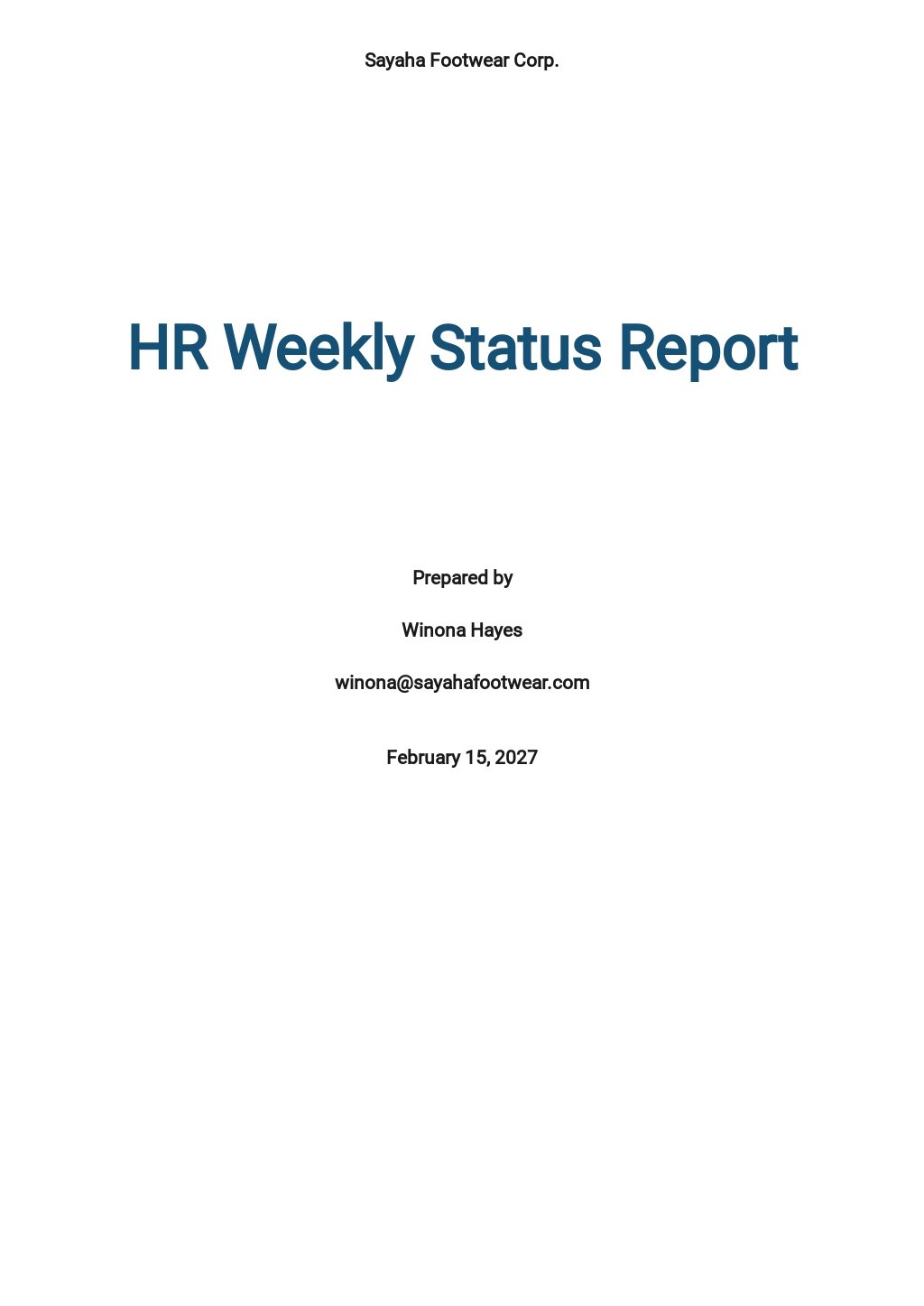 HR Weekly Status Report Template.jpe