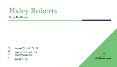 Free Bookkeeping Business Card Template to Edit Online