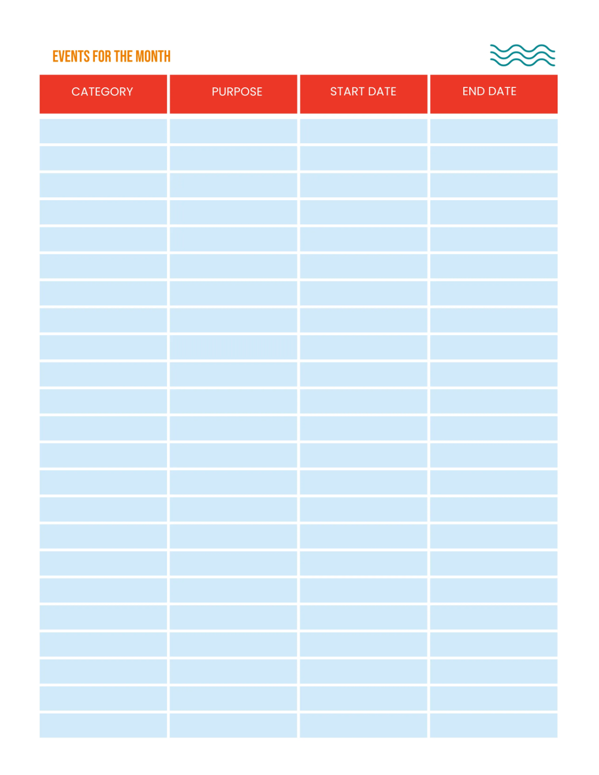 Free Charity Planner Template to Edit Online