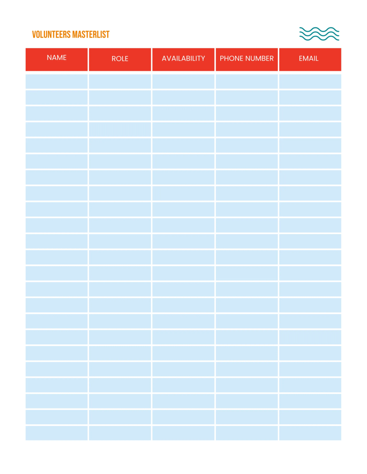 Free Charity Planner Template to Edit Online