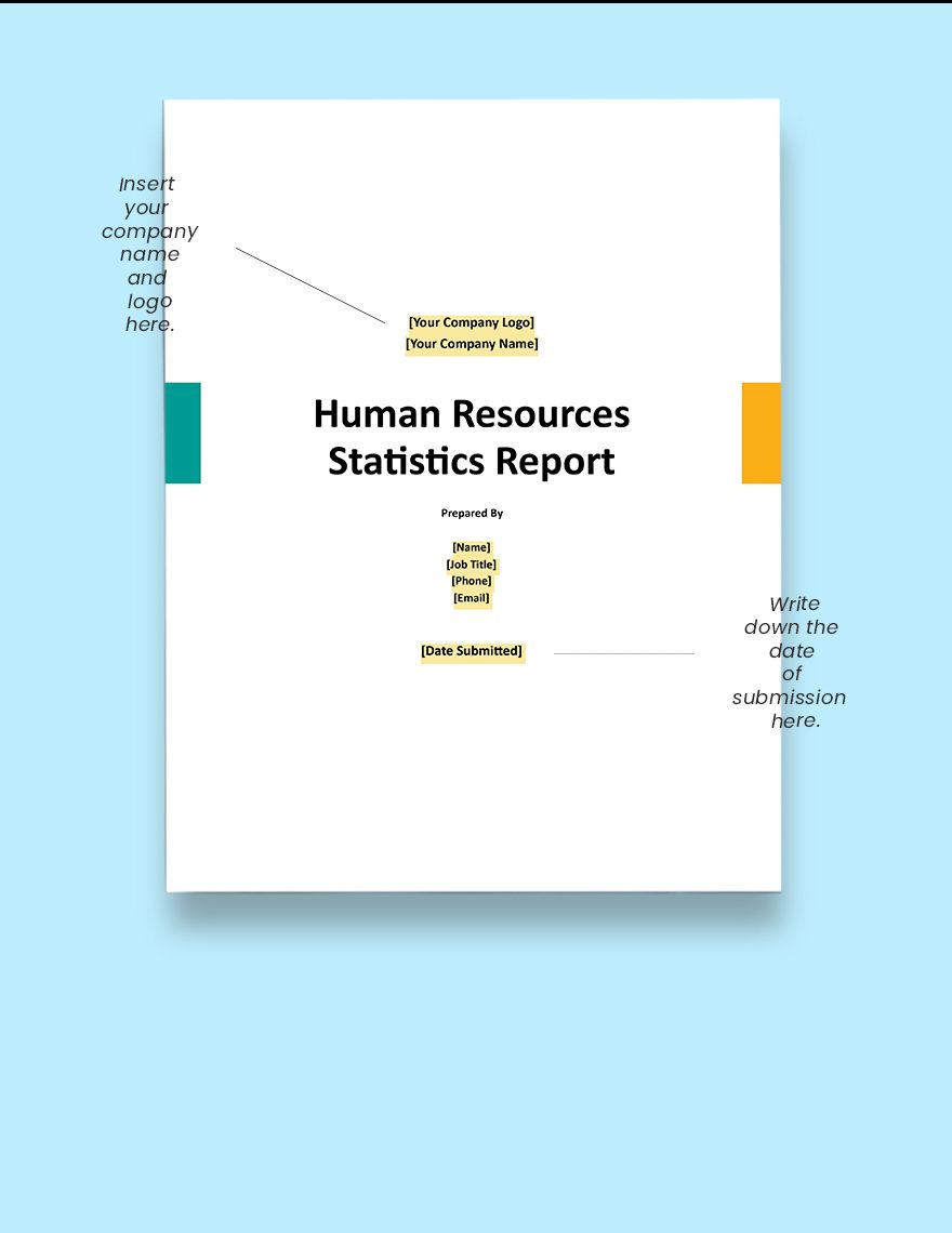 HR Statistics Report Template