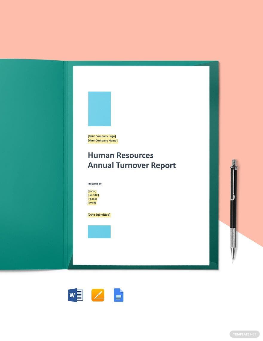 Turnover Report Template