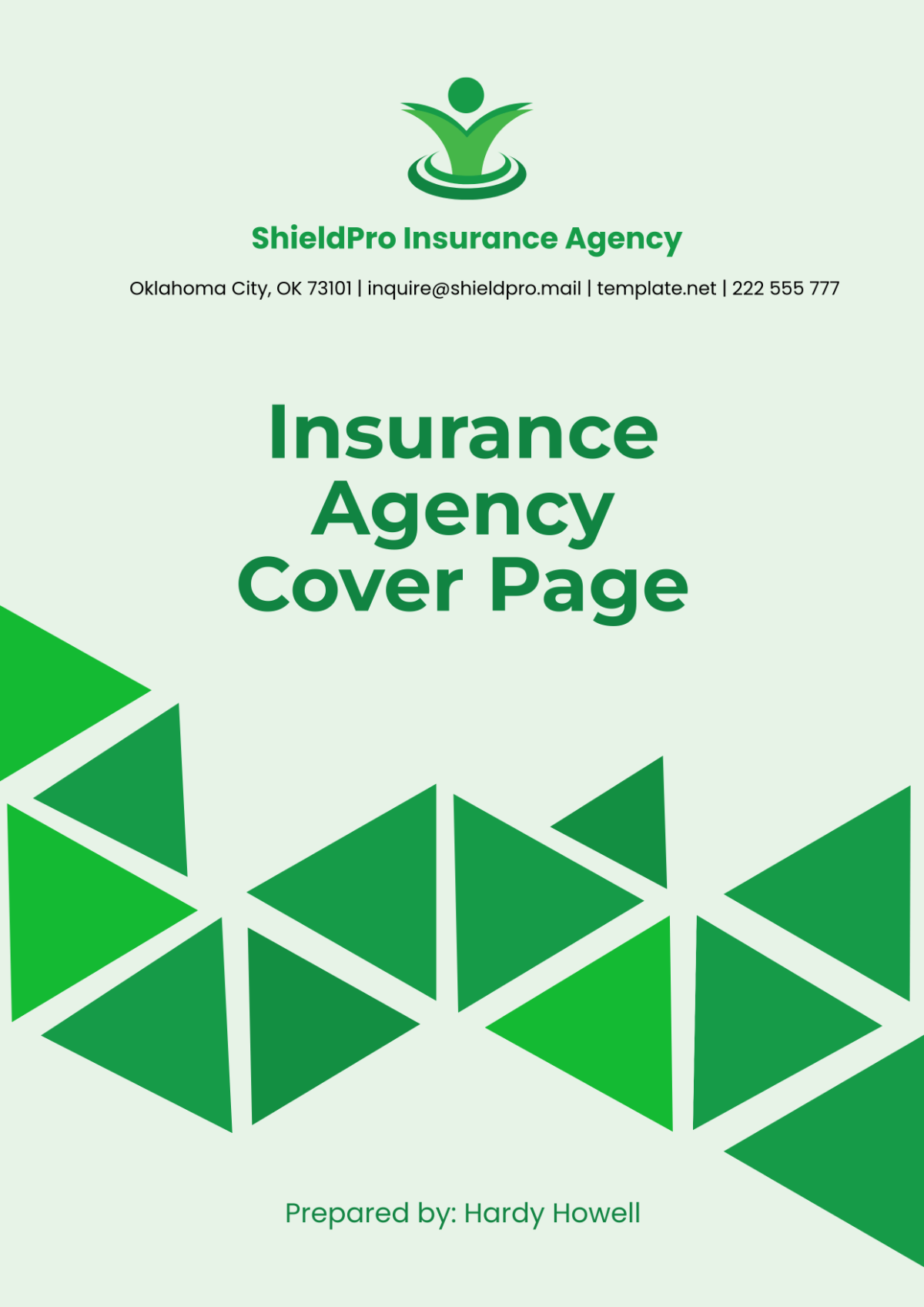 Insurance Agency Cover Page