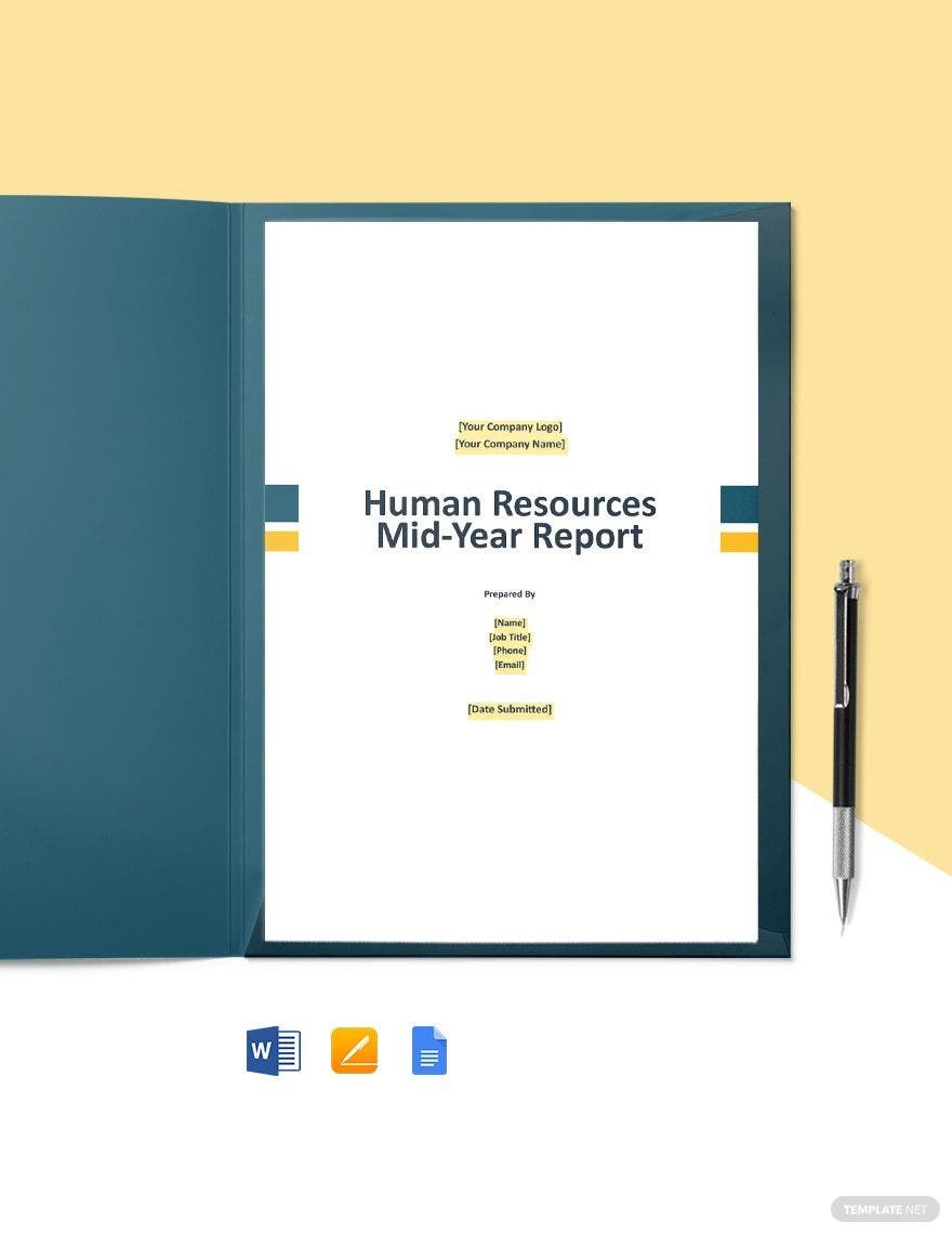 HR Board Report Template