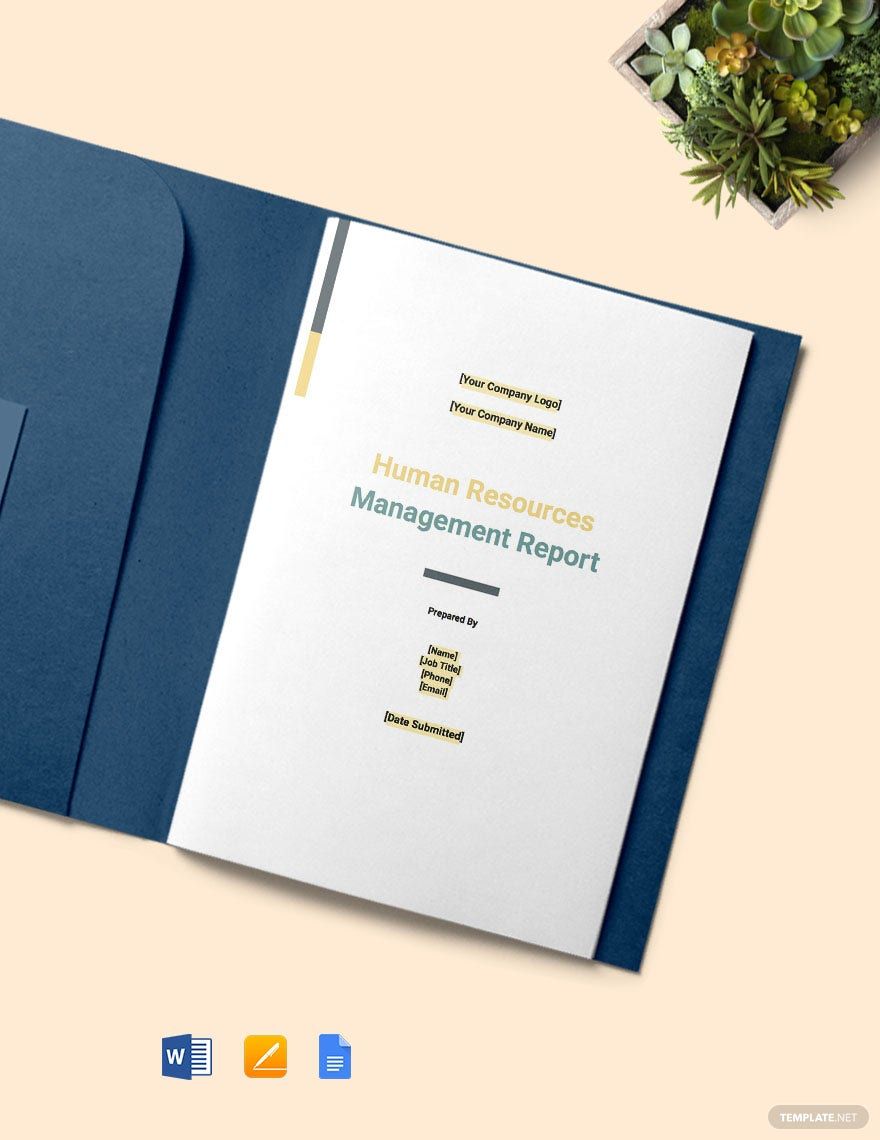 HR Management Report Template