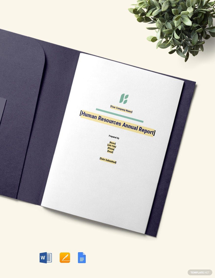 HR Annual Report Template