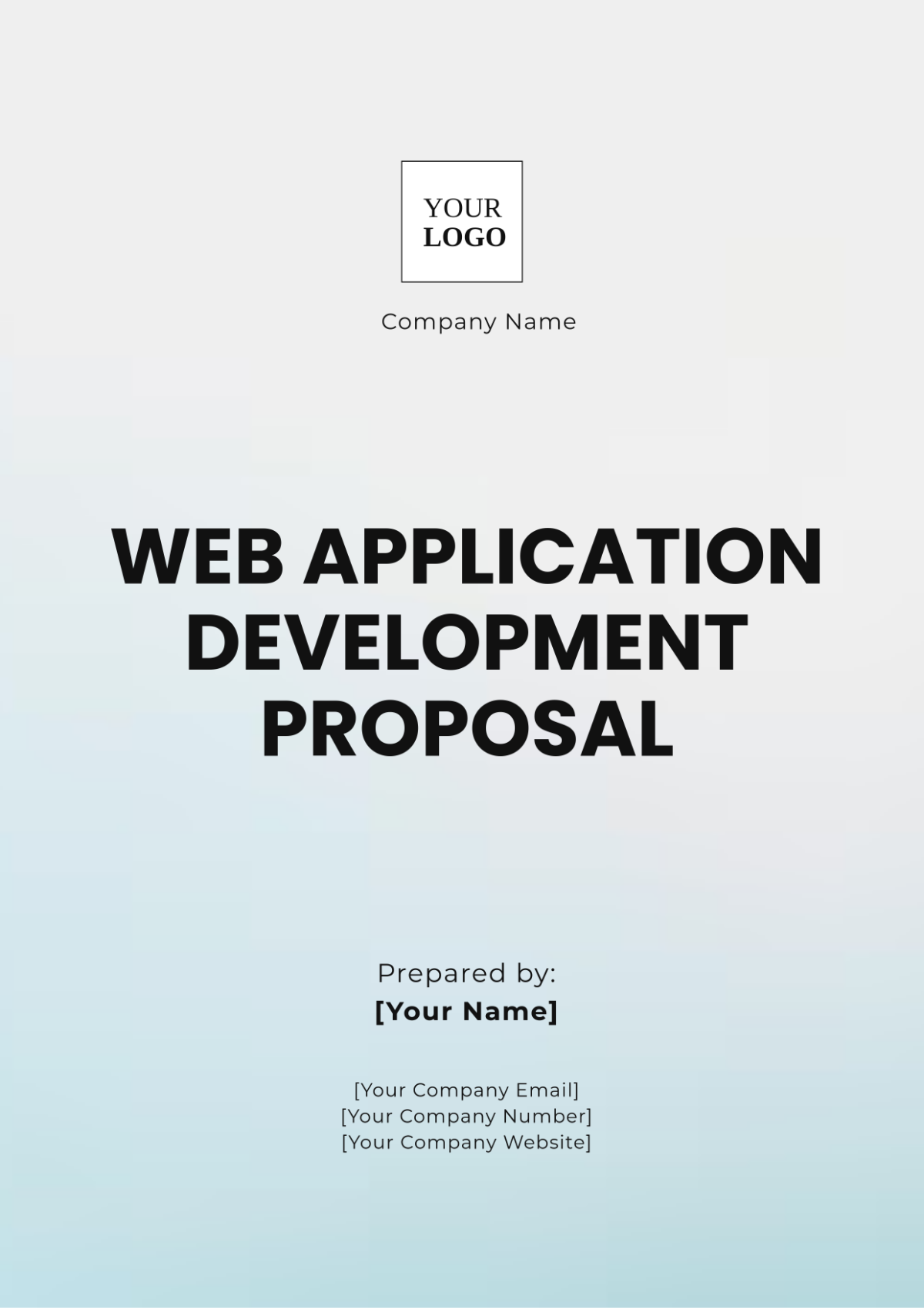 Web Application Development Proposal Template - Edit Online & Download