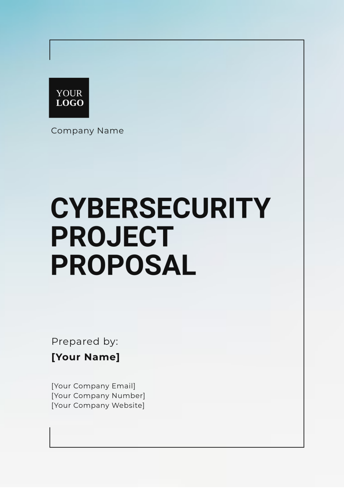 Cybersecurity Project Proposal Template - Edit Online & Download