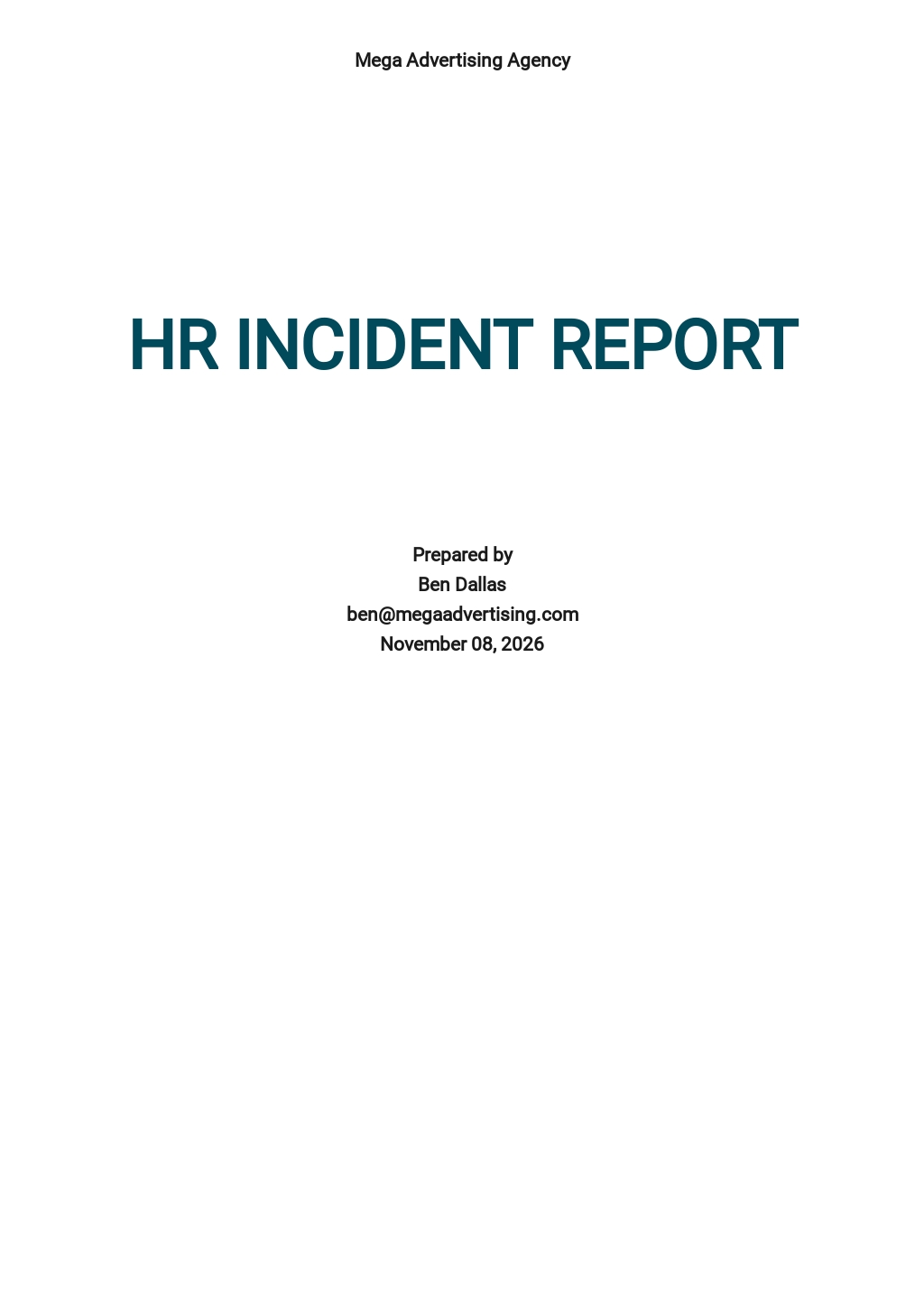 HR Report Templates in Microsoft Word (DOC) | Template.net